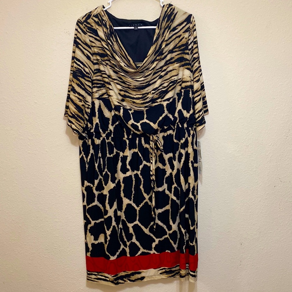 Marble print dress by Tiana B.